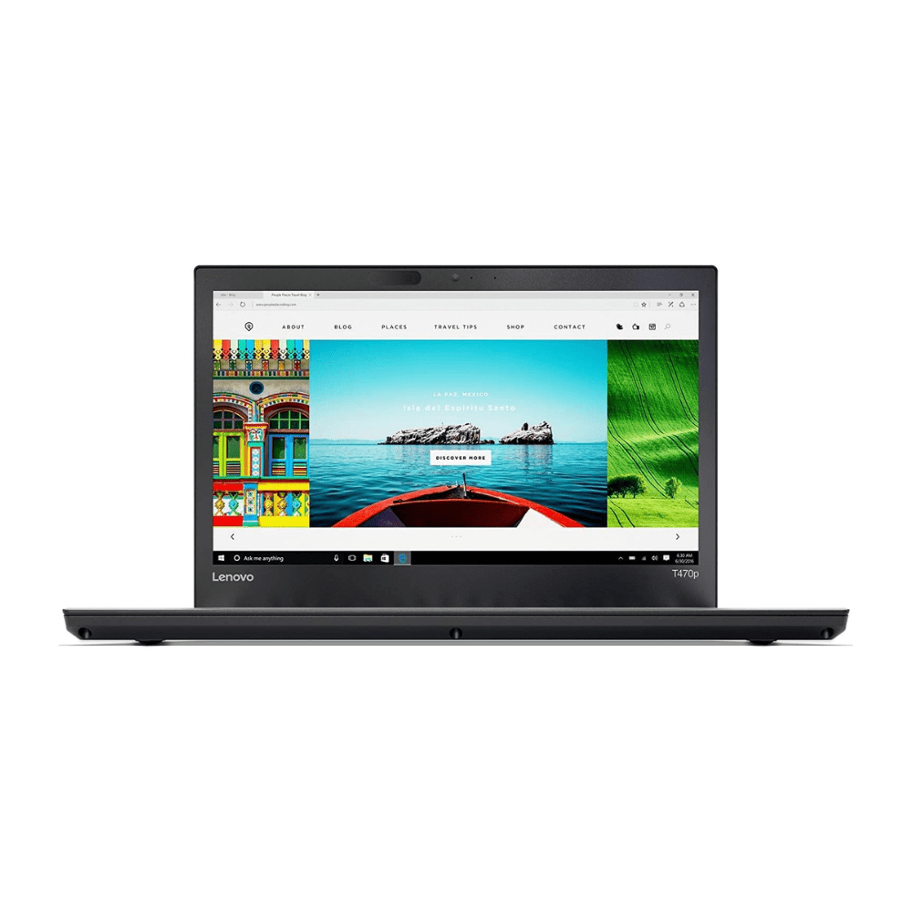 Lenovo T470p (Renewed) - 14" Display, Intel Core i5 (7th Gen), 8GB RAM, 256GB SSD, Windows 10 Pro