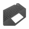 Top view of a laptop palmrest with integrated keyboard and touchpad replacement part