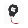 Replacement CMOS RTC battery with red and black twisted wires and connector for laptops and desktop motherboards.