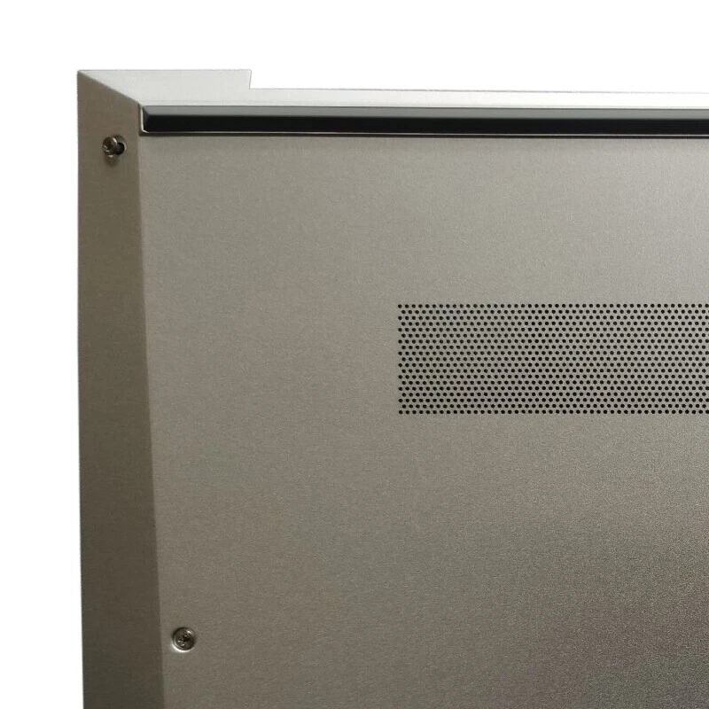 HP EliteBook Laptop Palmrest Top Case Replacement – Original Upper Base Cover Original HP EliteBook palmrest top case with touchpad cutout, keyboard frame, and internal metal support structure for laptop repair.