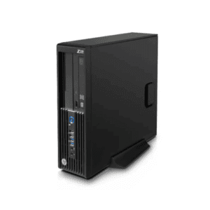 Desktop PC back panel showing USB ports, audio ports, HDMI, Ethernet, and expansion slots