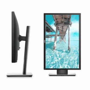 Dell 24-inch LED monitor with adjustable stand, displayed with HDMI and power cables