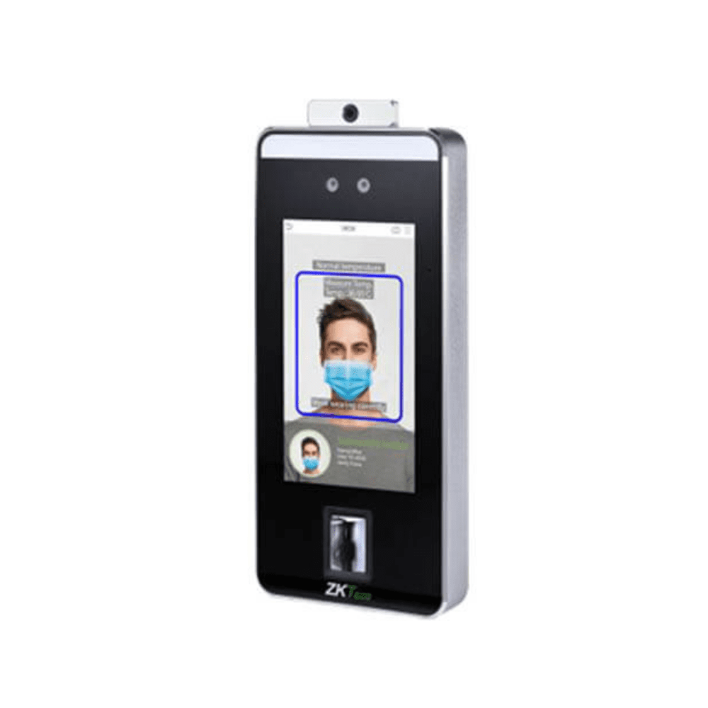 zkteco-face-recognition-temperature-scanner.png ZKTeco biometric face recognition and temperature screening device with mask detection"