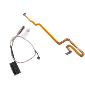 Internal laptop display cable kit with multiple connectors and a wrapped wiring harness on a white background.