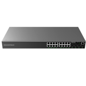 Grandstream GWN7802P Managed PoE Switch black 16 port PoE network switch enterprise grade