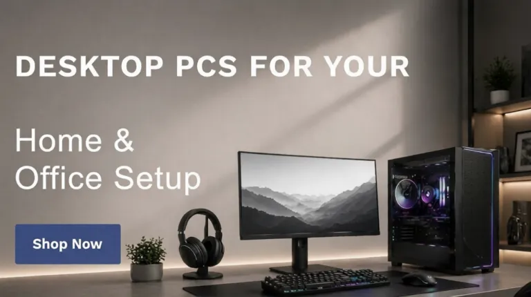 Buy laptops in Dubai and desktop PCs for home and office setup with high-performance computing solutions.