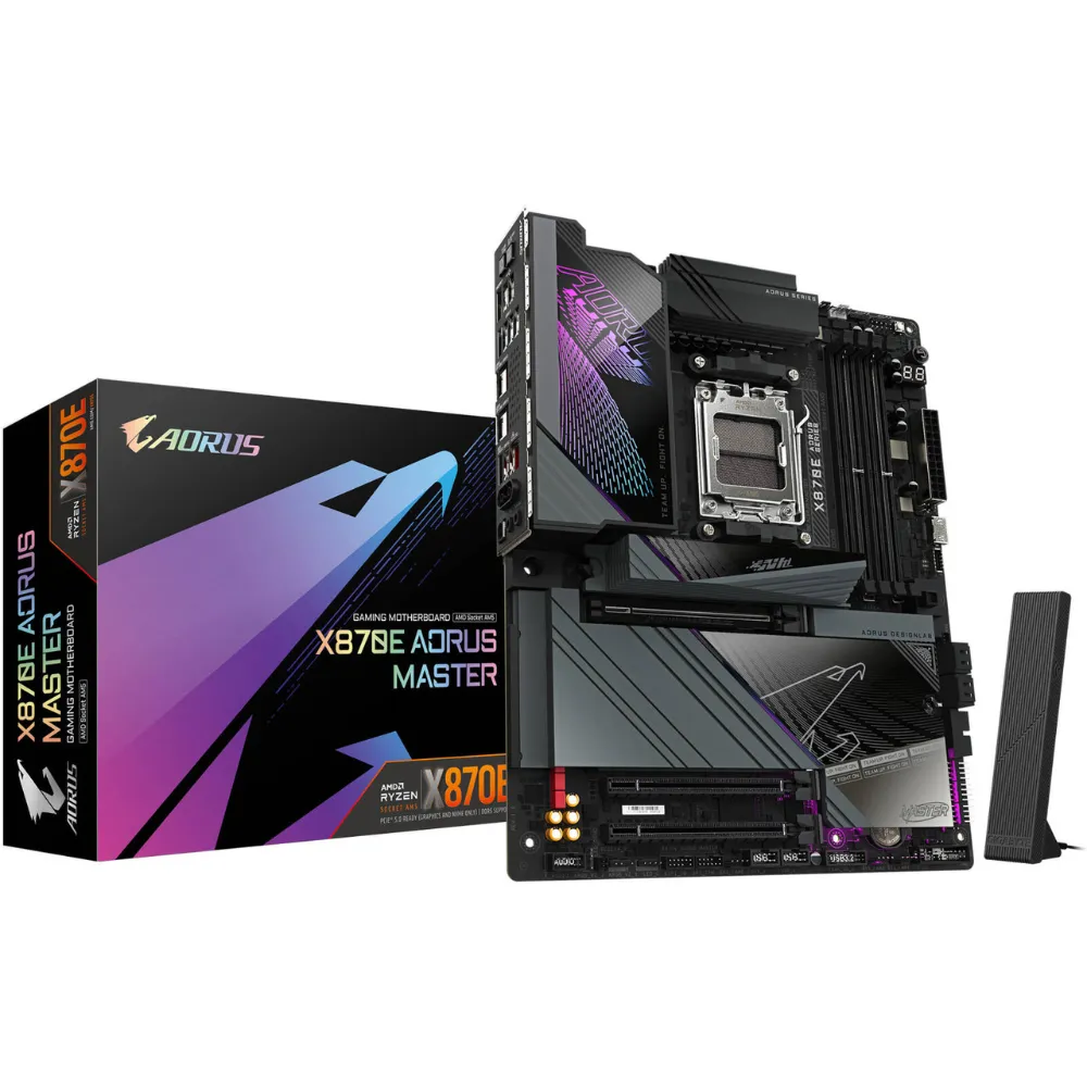 Gigabyte X870E AORUS MASTER Motherboard AMD AM5 Socket Ryzen 9000 8000 7000 Series DDR5... desktop computer