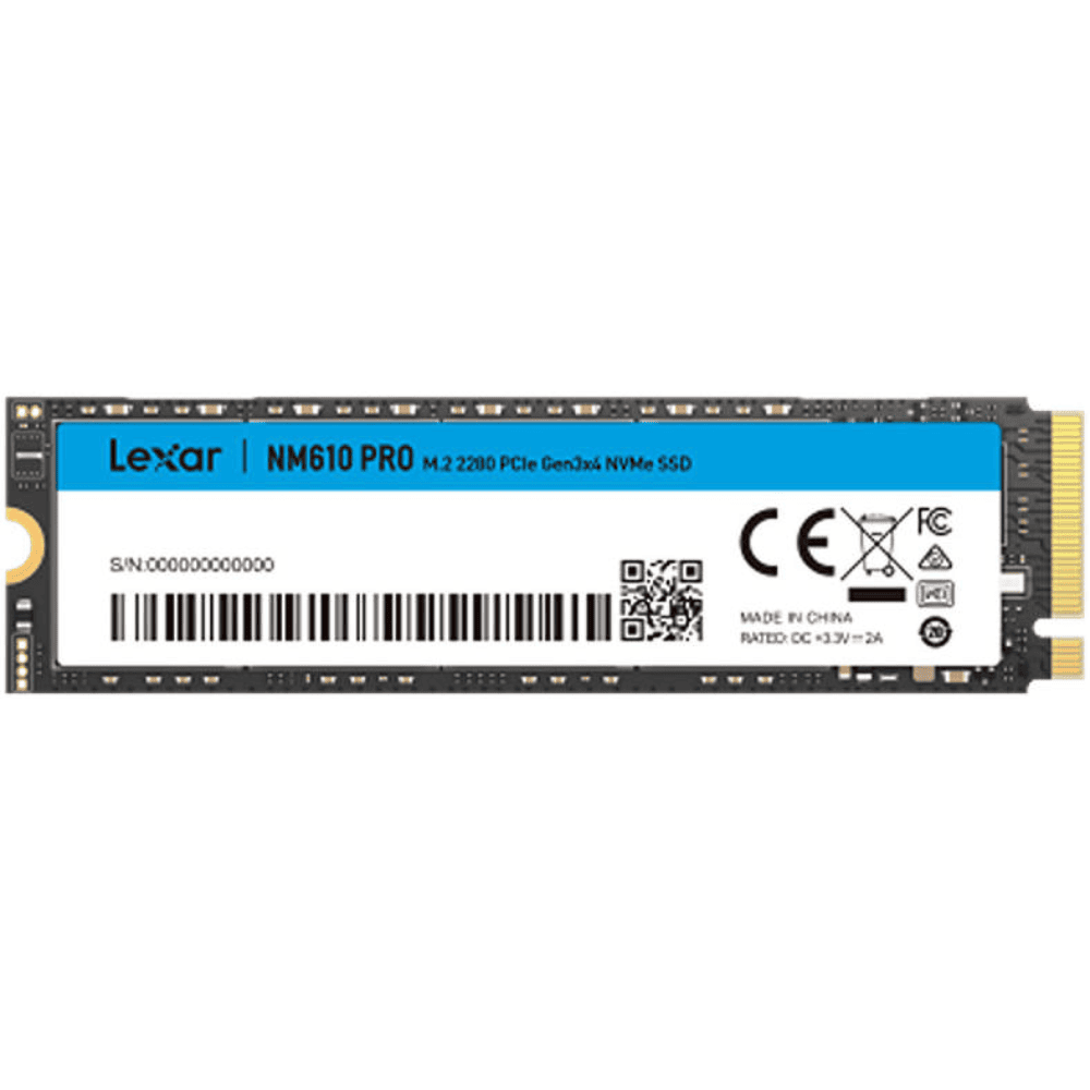 Lexar NM610 PRO PCIe Gen3x4 NVMe M.2 2280 Internal SSD 2TB Up to 3300MB/s...