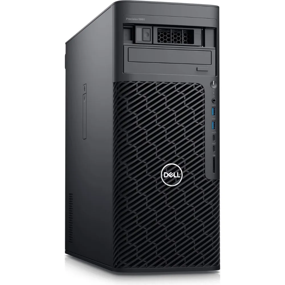 Dell Precision 5860 Tower Workstation with Intel Xeon W3-2423, 32GB DDR5 ECC RAM, 1TB SED SSD, and Windows 11 Pro for Workstations Dell Precision 5860 Tower Workstation Intel Xeon W3 2423 32GB DDR5 ECC RAM 1TB SED...