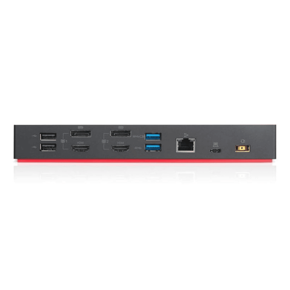 Lenovo ThinkPad Hybrid USB-C with USB-A Dock 135W with dual 4K display support, HDMI, DisplayPort, USB 3.1, and Gigabit Ethernet Lenovo ThinkPad Hybrid USB C with USB A Dock 135W Dual 4K HDMI DisplayPort USB C USB... docking station