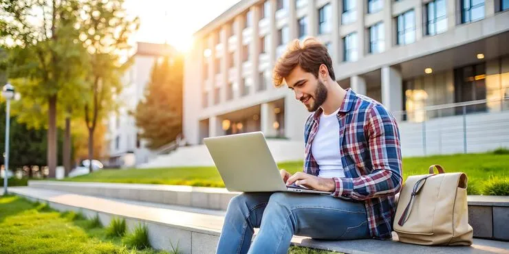 candid-college-student-shopping-cyber-monday-tech-deals-laptop-campus-life-online-purchases_980716-760077