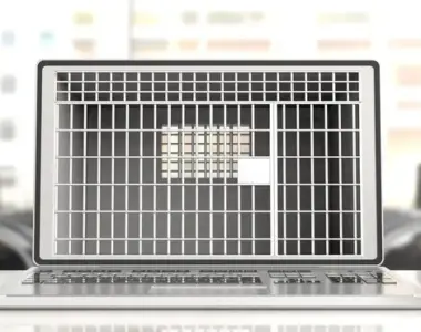 -laptop-screen-business-office-background-3d-illustration_771335-19141