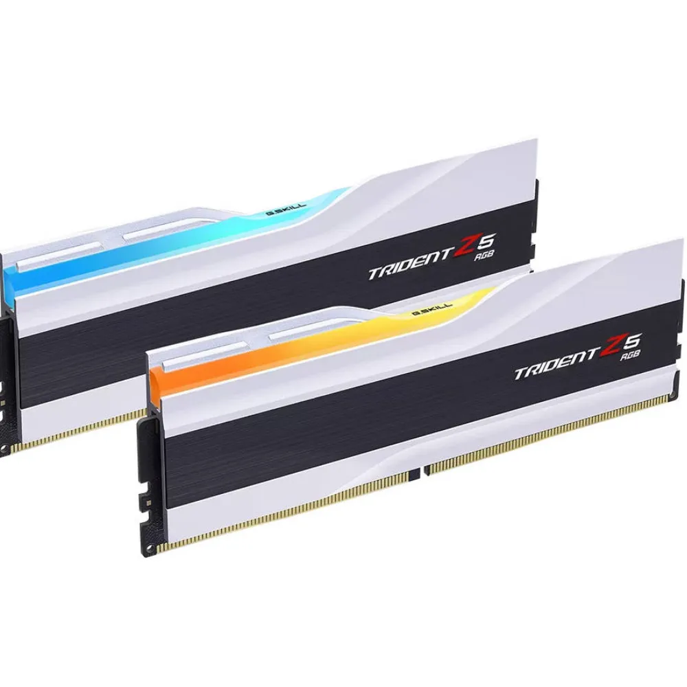 G.SKILL Trident Z5 RGB 64GB DDR5 Desktop Memory F5-6000J3040G32GX2-TZ5RW 6000MT/s CL30 White available in UAE G.SKILL Trident Z5 RGB 64GB DDR5 Desktop Memory F5 6000J3040G32GX2 TZ5RW 6000MT/s CL30 White desktop computer