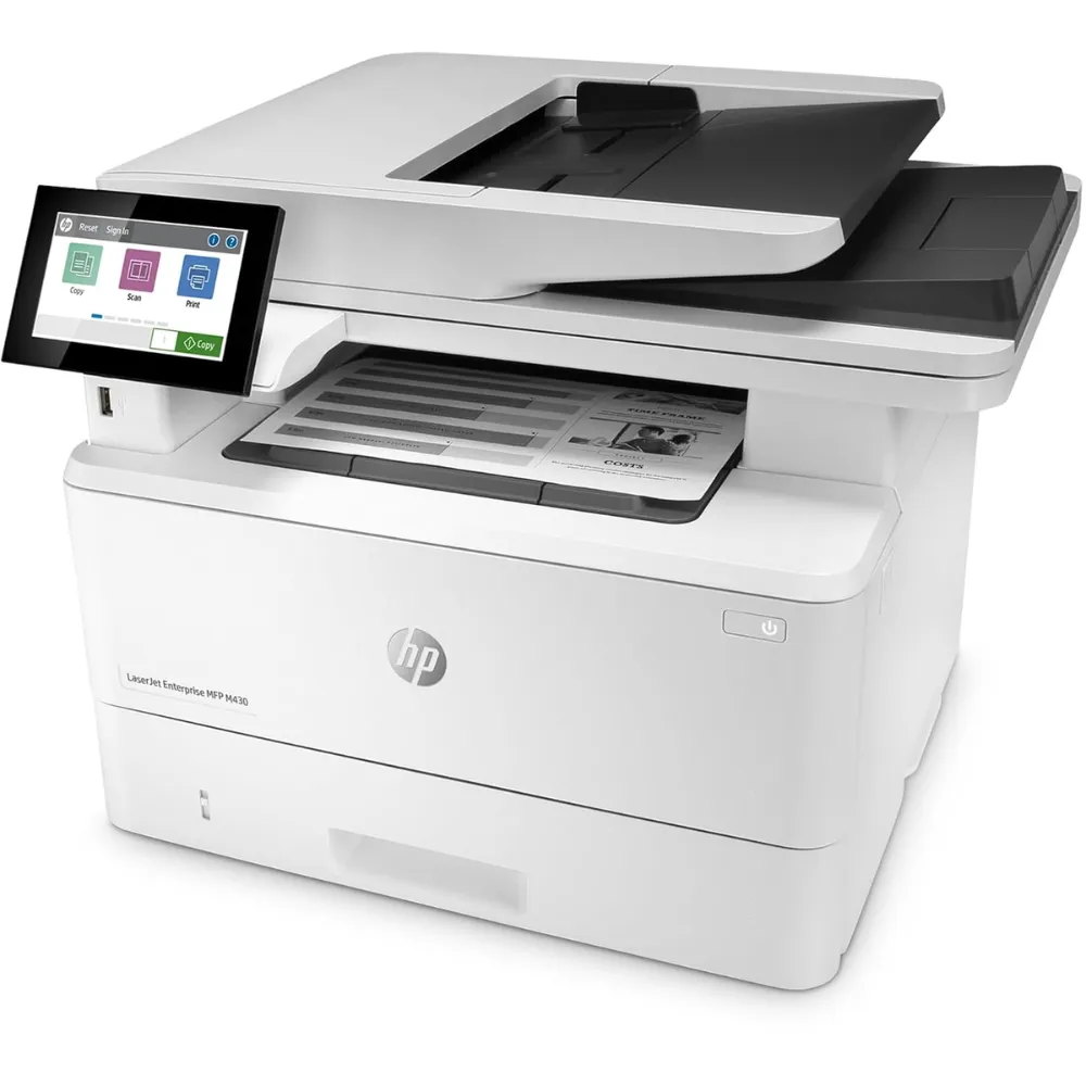 HP LaserJet Enterprise MFP M430f monochrome laser printer with print, scan, copy, fax, 42ppm, and duplex printing in UAE HP LaserJet Enterprise MFP M430f Monochrome Laser Printer Print Scan Copy Fax 42ppm Duplex