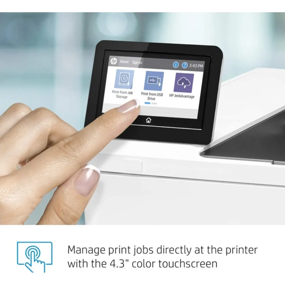 HP LaserJet Enterprise M611dn monochrome laser printer with 65ppm print speed and automatic duplex printing in UAE HP LaserJet Enterprise M611dn Printer Monochrome Laser 65ppm Auto Duplex