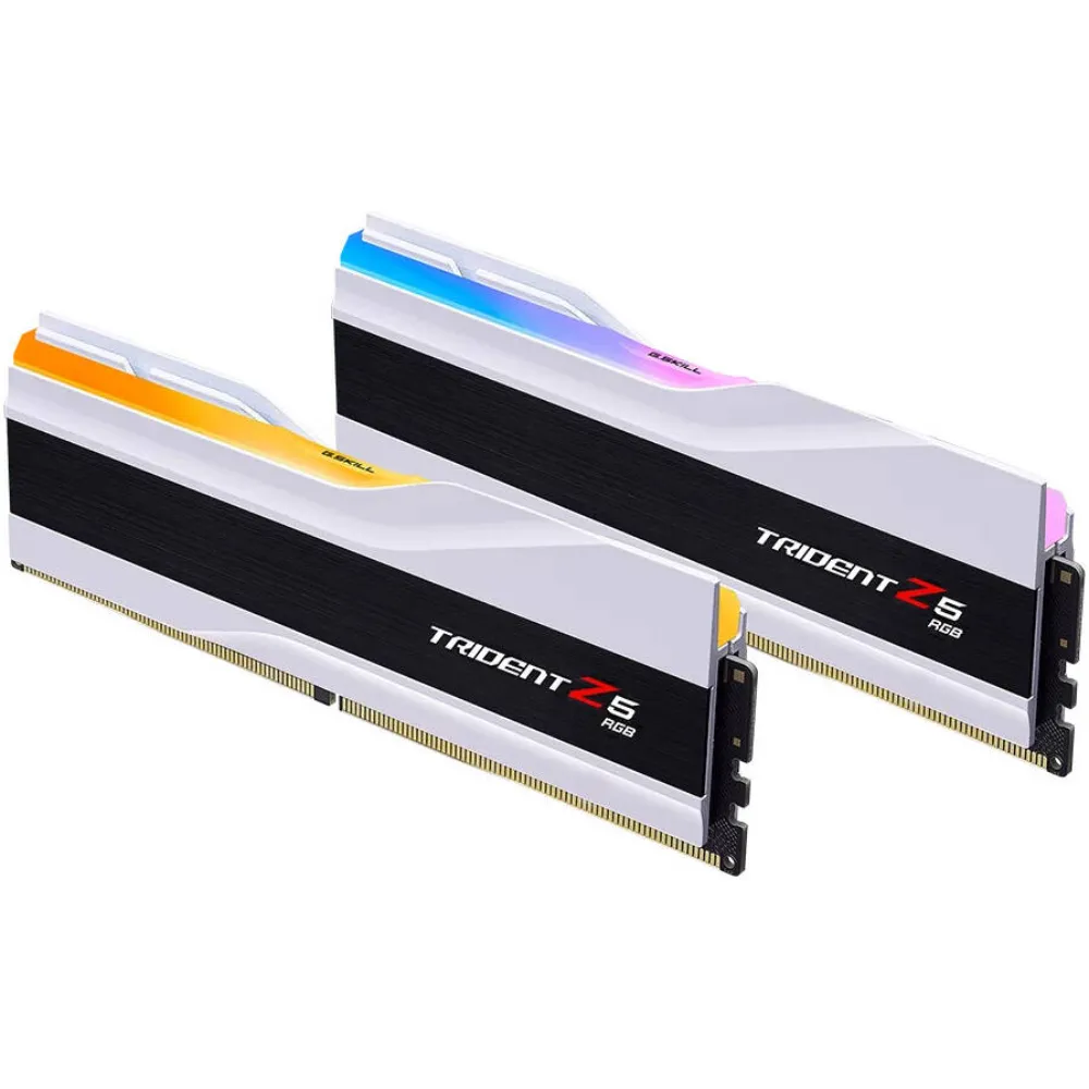 G.SKILL Trident Z5 RGB 64GB DDR5 Desktop Memory F5-6000J3040G32GX2-TZ5RW 6000MT/s CL30 White available in UAE G.SKILL Trident Z5 RGB 64GB DDR5 Desktop Memory F5 6000J3040G32GX2 TZ5RW 6000MT/s CL30 White desktop computer