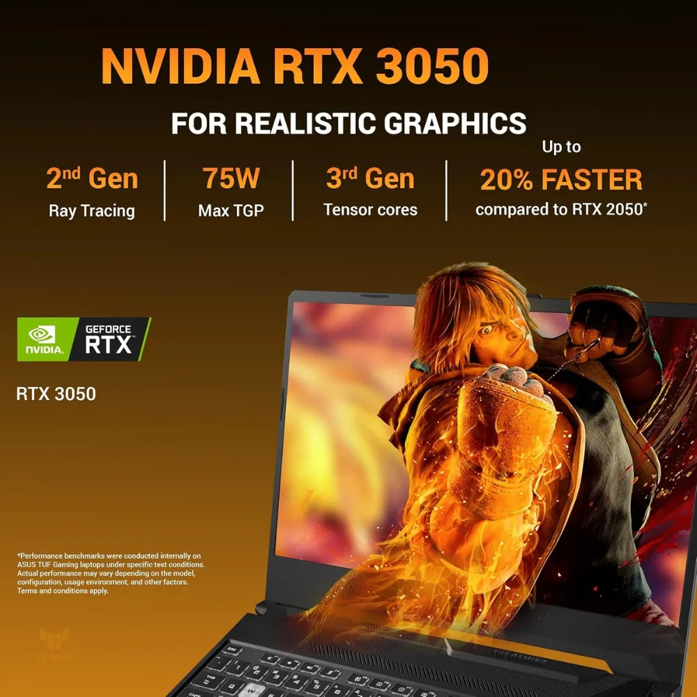 ASUS TUF A15 FA506NCG Ryzen 7 7445HS RTX 3050 16GB 512GB 15.6 Inch 144Hz Gaming Laptop ASUS TUF A15 FA506NCG Ryzen 7 7445HS RTX 3050 16GB 512GB 15.6 Inch 144Hz Gaming Laptop